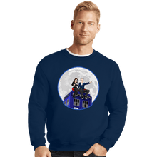 Load image into Gallery viewer, Shirts Crewneck Sweater, Unisex / Small / Navy Clara And The Doctor
