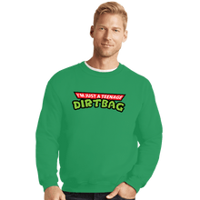 Load image into Gallery viewer, Secret_Shirts Crewneck Sweater, Unisex / Small / Irish Green Teenage Dirtbag