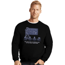 Load image into Gallery viewer, Daily_Deal_Shirts Crewneck Sweater, Unisex / Small / Black Demoralized Aliens