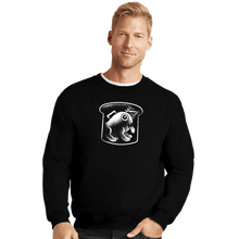 Load image into Gallery viewer, Shirts Crewneck Sweater, Unisex / Small / Black Demon Dog And Bread