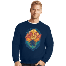 Load image into Gallery viewer, Shirts Crewneck Sweater, Unisex / Small / Navy Alchemist Of Steel