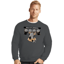 Load image into Gallery viewer, Secret_Shirts Crewneck Sweater, Unisex / Small / Charcoal Seals Of Approval
