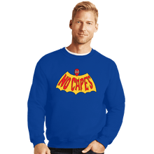 Load image into Gallery viewer, Secret_Shirts Crewneck Sweater, Unisex / Small / Royal Blue No Spidey Capes