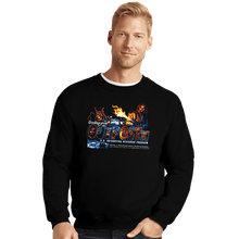 Load image into Gallery viewer, Daily_Deal_Shirts Crewneck Sweater, Unisex / Small / Black Greetings From Outpost 31