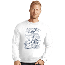 Load image into Gallery viewer, Shirts Crewneck Sweater, Unisex / Small / White Web Surfer