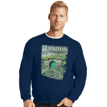 Load image into Gallery viewer, Shirts Crewneck Sweater, Unisex / Small / Navy Visit Hobbiton