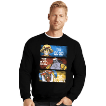 Load image into Gallery viewer, Daily_Deal_Shirts Crewneck Sweater, Unisex / Small / Black The Good, The Bad, The Buggy