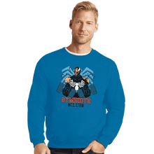 Load image into Gallery viewer, Shirts Crewneck Sweater, Unisex / Small / Sapphire Gym-Biote Club