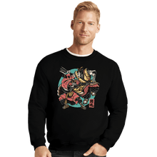 Load image into Gallery viewer, Daily_Deal_Shirts Crewneck Sweater, Unisex / Small / Black Fighting Spirit