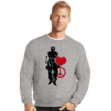 Load image into Gallery viewer, Shirts Crewneck Sweater, Unisex / Small / Sports Grey Crimson Josuke