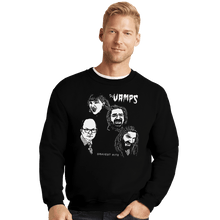 Load image into Gallery viewer, Shirts Crewneck Sweater, Unisex / Small / Black The Vamps