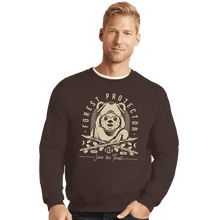 Load image into Gallery viewer, Shirts Crewneck Sweater, Unisex / Small / Dark Chocolate The Forest Protector