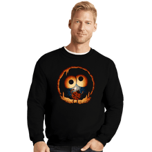 Load image into Gallery viewer, Daily_Deal_Shirts Crewneck Sweater, Unisex / Small / Black Cave Monster