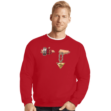 Load image into Gallery viewer, Shirts Crewneck Sweater, Unisex / Small / Red Run The Duels