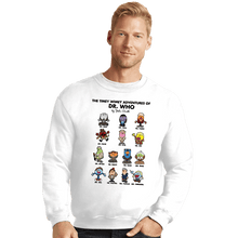 Load image into Gallery viewer, Daily_Deal_Shirts Crewneck Sweater, Unisex / Small / White The Timey Wimey Adventures of the Doctor