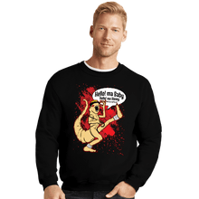 Load image into Gallery viewer, Daily_Deal_Shirts Crewneck Sweater, Unisex / Small / Black Hello Ma Baby