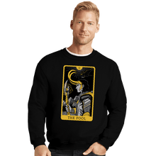 Load image into Gallery viewer, Shirts Crewneck Sweater, Unisex / Small / Black The Fool Tarot