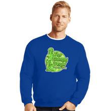 Load image into Gallery viewer, Shirts Crewneck Sweater, Unisex / Small / Royal Blue Gummi Venus