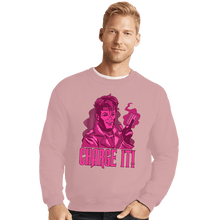Load image into Gallery viewer, Daily_Deal_Shirts Crewneck Sweater, Unisex / Small / Pink Charge It!