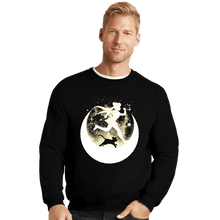 Load image into Gallery viewer, Daily_Deal_Shirts Crewneck Sweater, Unisex / Small / Black I Love My Cat To The Moon And Back!
