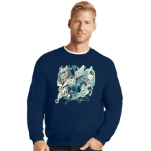 Load image into Gallery viewer, Daily_Deal_Shirts Crewneck Sweater, Unisex / Small / Navy Future Heroes

