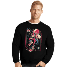 Load image into Gallery viewer, Daily_Deal_Shirts Crewneck Sweater, Unisex / Small / Black The Guardian Knuckles