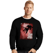 Load image into Gallery viewer, Shirts Crewneck Sweater, Unisex / Small / Black The Dark Merc Returns