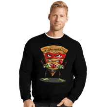 Load image into Gallery viewer, Shirts Crewneck Sweater, Unisex / Small / Black Ninja Pizza