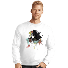Load image into Gallery viewer, Secret_Shirts Crewneck Sweater, Unisex / Small / White Howl Watercolors