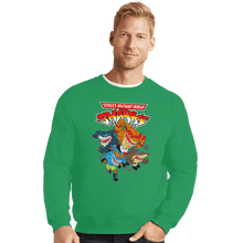 Load image into Gallery viewer, Shirts Crewneck Sweater, Unisex / Small / Irish Green Street Mutant Ninja Sharks