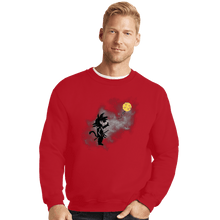 Load image into Gallery viewer, Shirts Crewneck Sweater, Unisex / Small / Red Saiyan With Balloon