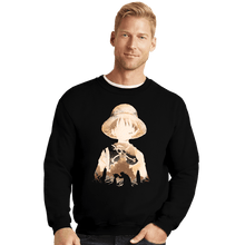 Load image into Gallery viewer, Secret_Shirts Crewneck Sweater, Unisex / Small / Black Straw Hat