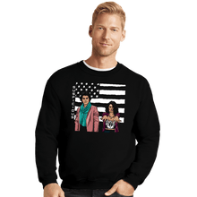 Load image into Gallery viewer, Secret_Shirts Crewneck Sweater, Unisex / Small / Black Don't Be Suspicious