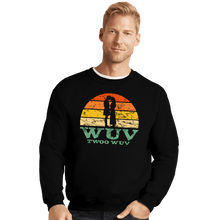 Load image into Gallery viewer, Secret_Shirts Crewneck Sweater, Unisex / Small / Black Vintage Wuv