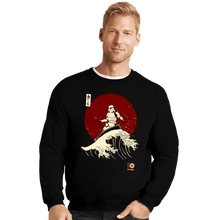 Load image into Gallery viewer, Daily_Deal_Shirts Crewneck Sweater, Unisex / Small / Black Empire Wave