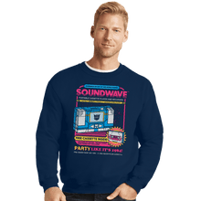 Load image into Gallery viewer, Secret_Shirts Crewneck Sweater, Unisex / Small / Navy Pump Up The Volume