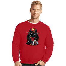 Load image into Gallery viewer, Daily_Deal_Shirts Crewneck Sweater, Unisex / Small / Red Be My Dragon