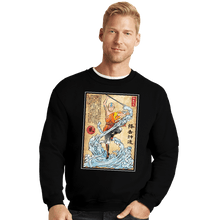 Load image into Gallery viewer, Daily_Deal_Shirts Crewneck Sweater, Unisex / Small / Black Air Nomad Master Woodblock