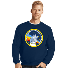 Load image into Gallery viewer, Shirts Crewneck Sweater, Unisex / Small / Navy Millenium Flight Program