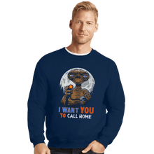 Load image into Gallery viewer, Daily_Deal_Shirts Crewneck Sweater, Unisex / Small / Navy Uncle E.T.