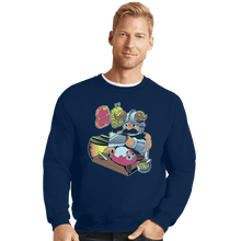 Load image into Gallery viewer, Last_Chance_Shirts Crewneck Sweater, Unisex / Small / Navy Tastes Like Chicken
