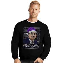 Load image into Gallery viewer, Shirts Crewneck Sweater, Unisex / Small / Black Santa Mike