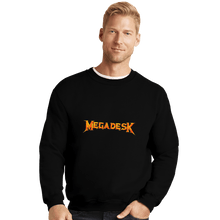 Load image into Gallery viewer, Shirts Crewneck Sweater, Unisex / Small / Black Megadesk