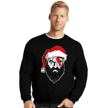 Load image into Gallery viewer, Secret_Shirts Crewneck Sweater, Unisex / Small / Black God Of Christmas