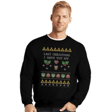 Load image into Gallery viewer, Shirts Crewneck Sweater, Unisex / Small / Black Link To My Heart