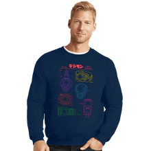 Load image into Gallery viewer, Daily_Deal_Shirts Crewneck Sweater, Unisex / Small / Navy Digivices