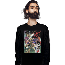Load image into Gallery viewer, Shirts Long Sleeve Shirts, Unisex / Small / Black Ninja Scroll