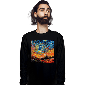 Shirts Long Sleeve Shirts, Unisex / Small / Black Van Gogh Never Saw Gallifrey