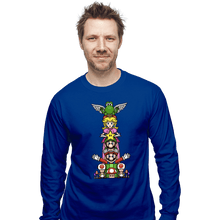 Load image into Gallery viewer, Secret_Shirts Long Sleeve Shirts, Unisex / Small / Royal Blue Totem Of Heroes