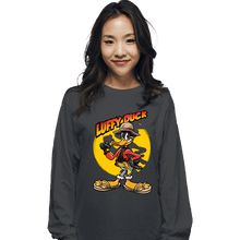 Load image into Gallery viewer, Daily_Deal_Shirts Long Sleeve Shirts, Unisex / Small / Charcoal Luffy Duck
